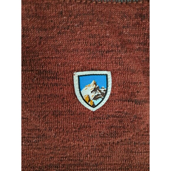 KUHL Men’s Ryzer 1/4 Zip Pullover Deep Red Mid-layer Long Sleeve Size 2XL - Picture 7 of 8